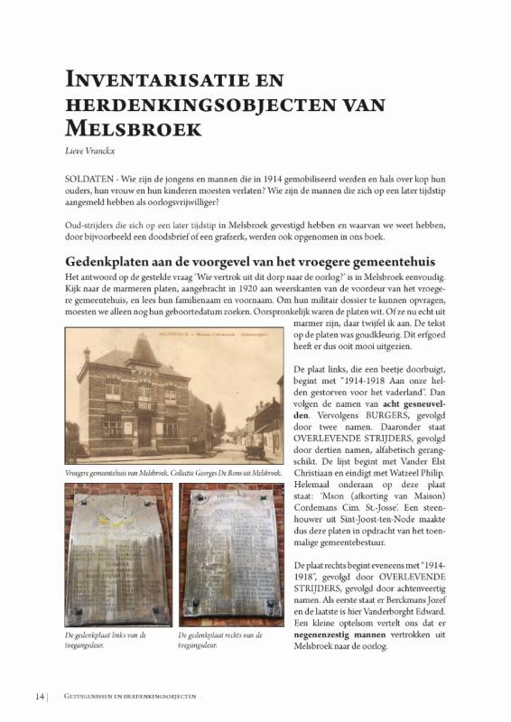 Om hen nooit te vergeten (11) - Heemkring Ter Ham Steenokkerzeel 